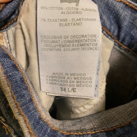 Levis Jeans 14 L Stretch Boot Cut Blue Denim Bootcut 14L - Picture 6 of 9